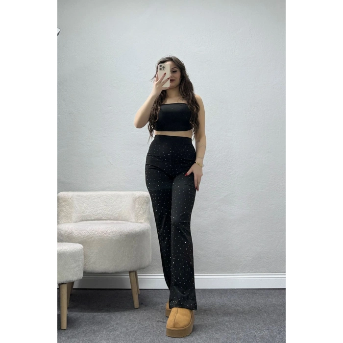 Dalgıç Taşlı Yürüyüş Pantolon Siyah - 44038.1098.