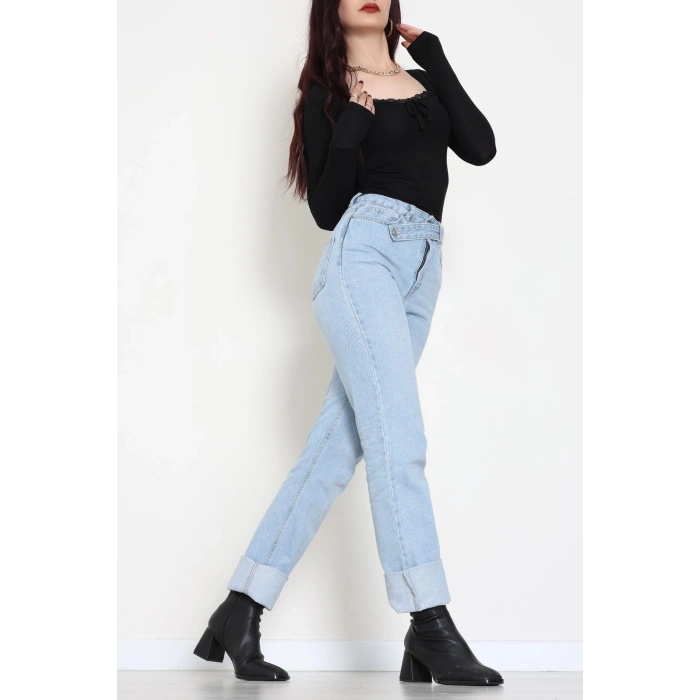 Dantel Detaylı Kare Yaka Viskon Body Siyah - 5504.599.