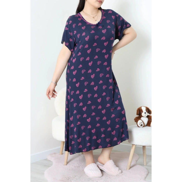 Dantelli Büyük Beden Gecelik Elbise Lacimor - 71499.1773.