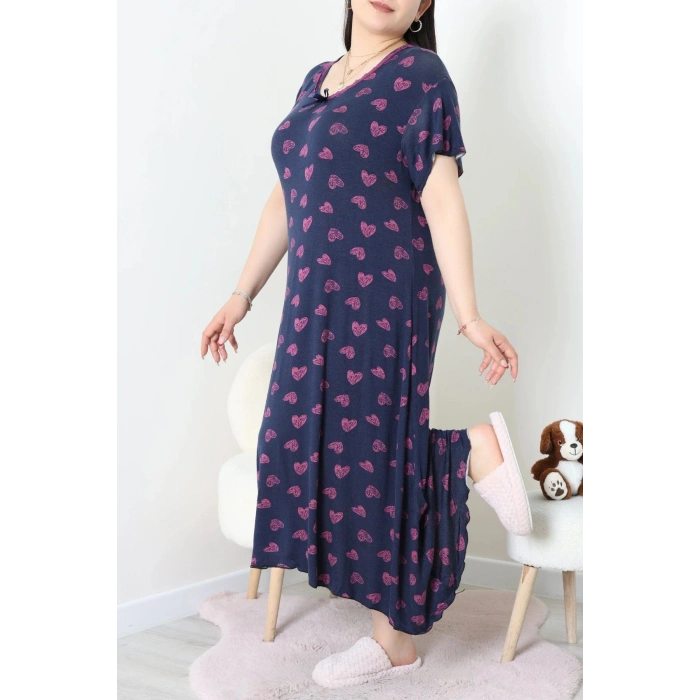 Dantelli Büyük Beden Gecelik Elbise Lacimor - 71499.1773.