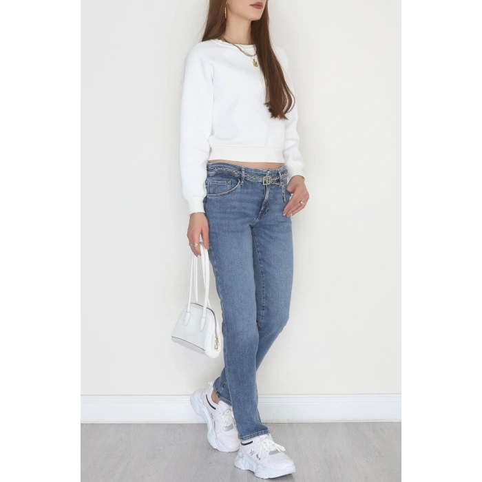 Dar Paça Kot Pantolon Açıkmavi3 - 19724.1904.