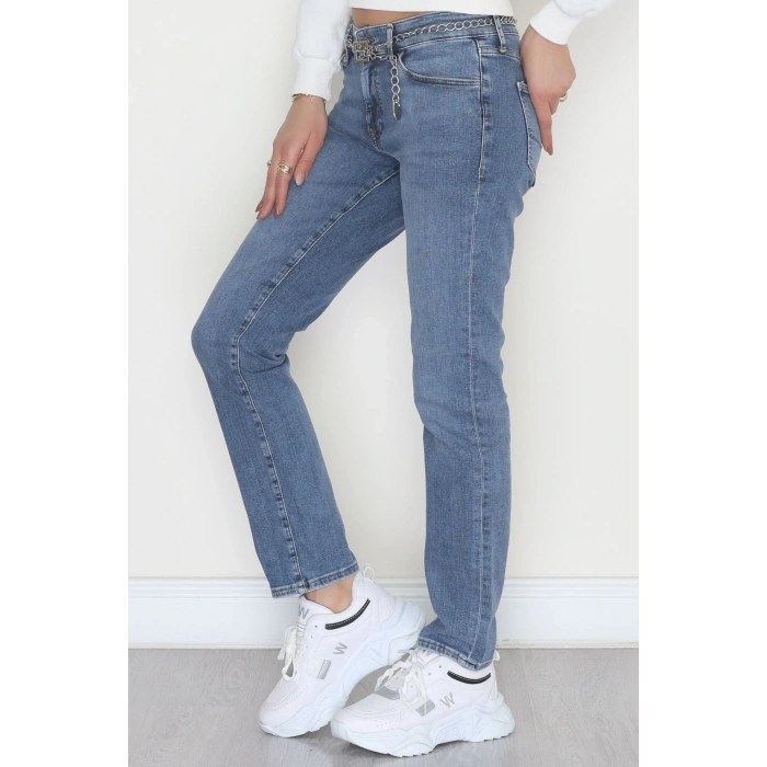 Dar Paça Kot Pantolon Açıkmavi3 - 19724.1904.