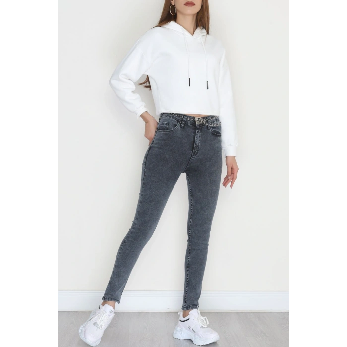 Dar Paça Kot Pantolon Çelikmavi - 31593.2112.