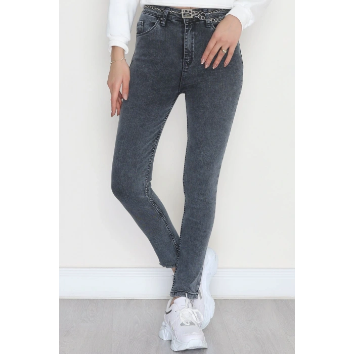 Dar Paça Kot Pantolon Çelikmavi - 31593.2112.