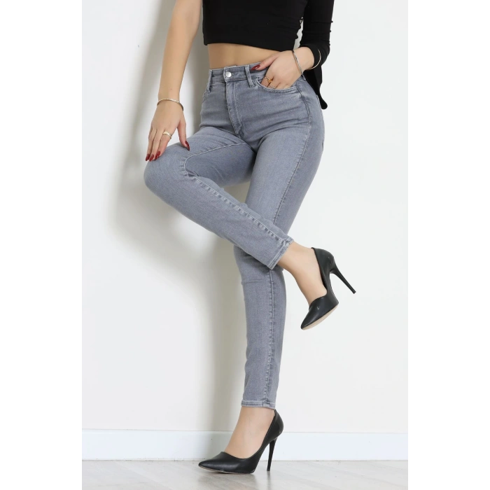 Dar Paça Kot Pantolon Füme - 31896.1904.