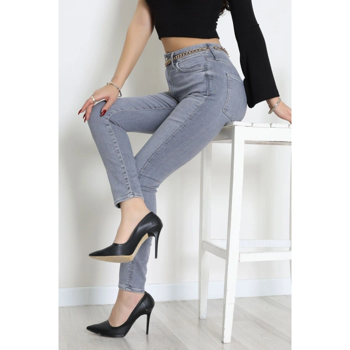 Dar Paça Kot Pantolon Füme - 31896.1904.