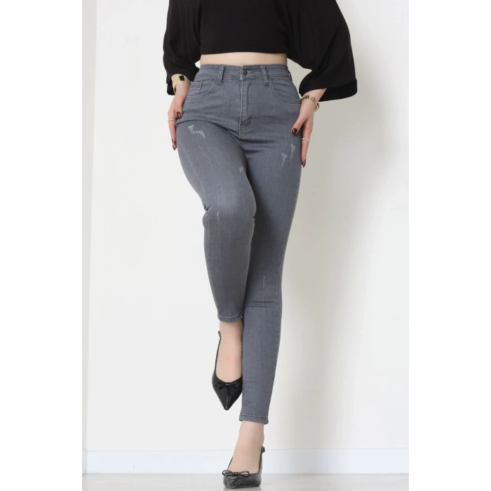 Dar Paça Kot Pantolon Füme - 42701.2121.