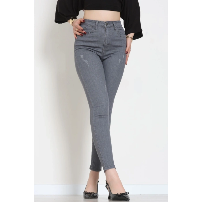 Dar Paça Kot Pantolon Füme - 42701.2121.