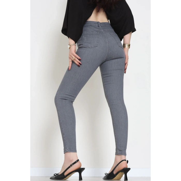 Dar Paça Kot Pantolon Füme - 42701.2121.