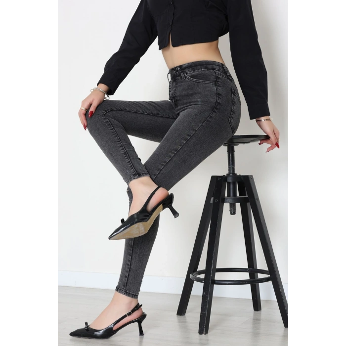 Dar Paça Kot Pantolon Füme - 42902.2128.