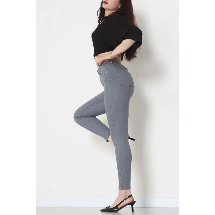 Dar Paça Kot Pantolon Gray - 42704.2121.