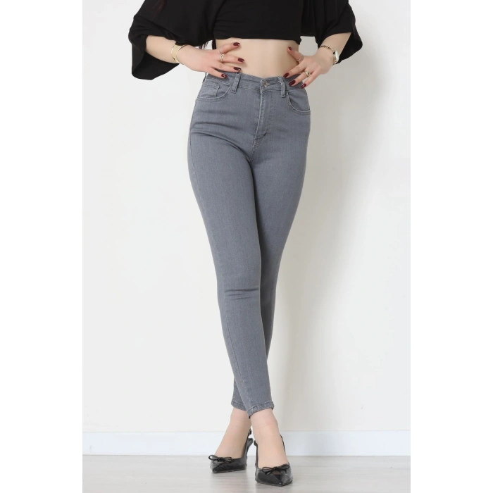 Dar Paça Kot Pantolon Gray - 42704.2121.