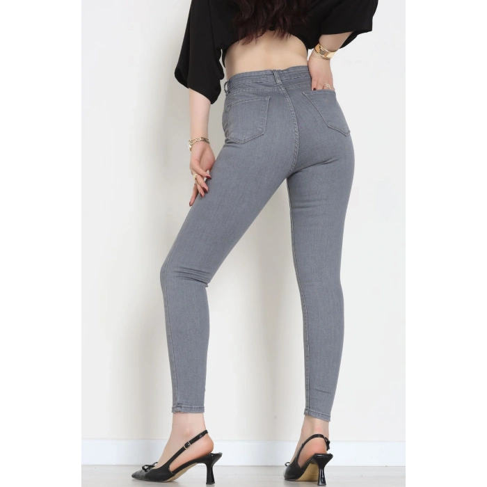 Dar Paça Kot Pantolon Gray - 42704.2121.