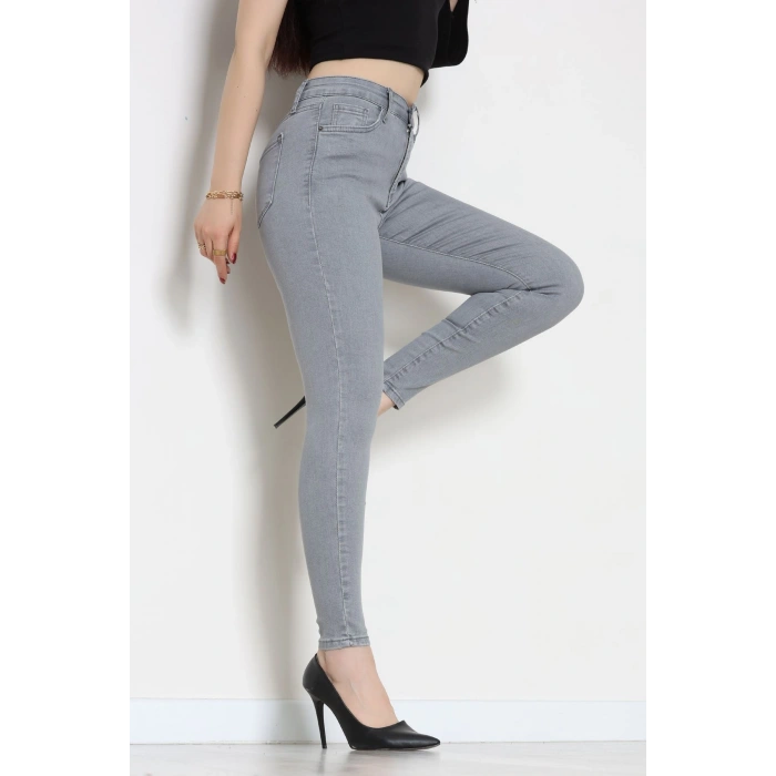 Dar Paça Kot Pantolon Gray - 42900.2128.