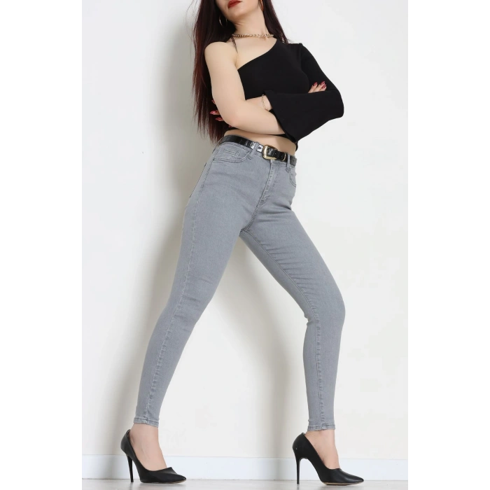 Dar Paça Kot Pantolon Gray - 42900.2128.