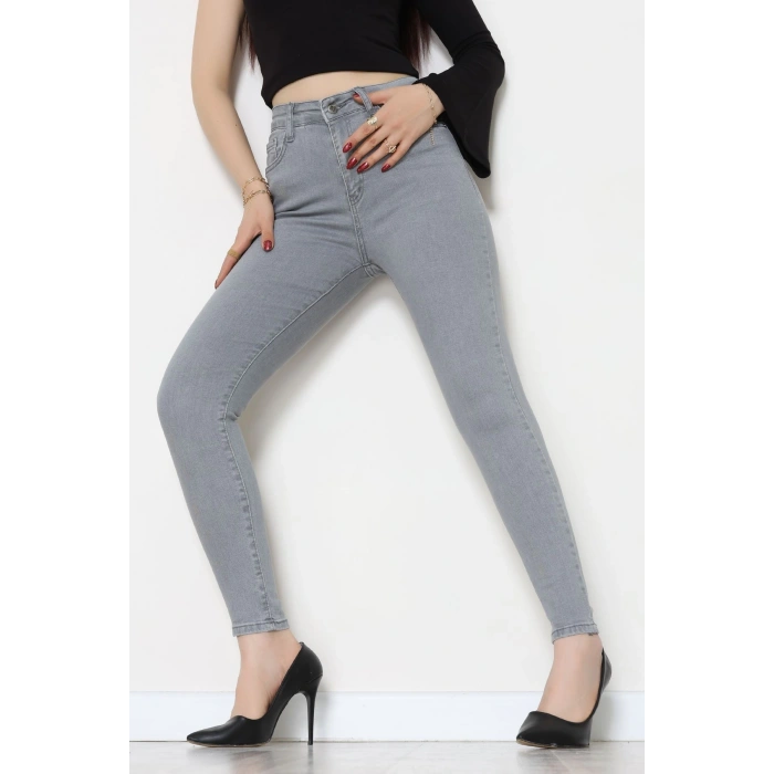 Dar Paça Kot Pantolon Gray - 42900.2128.