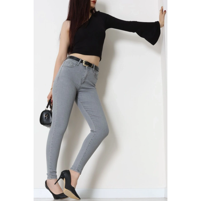 Dar Paça Kot Pantolon Gray - 42900.2128.