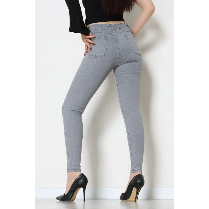 Dar Paça Kot Pantolon Gray - 42900.2128.