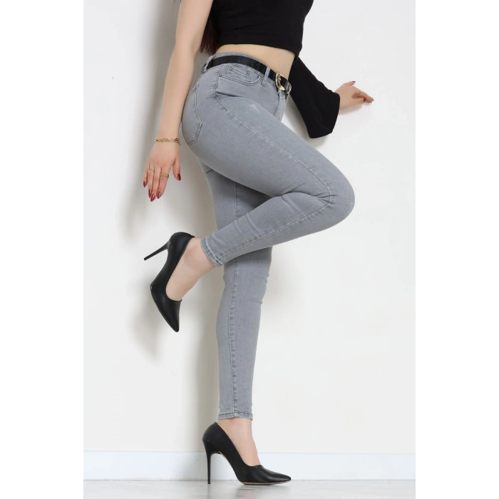 Dar Paça Kot Pantolon Gray - 42902.2128.