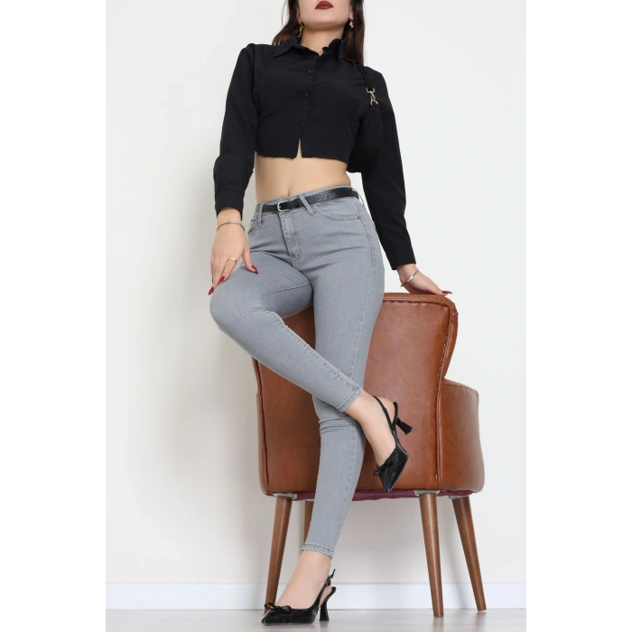 Dar Paça Kot Pantolon Gray1 - 42900.2128.