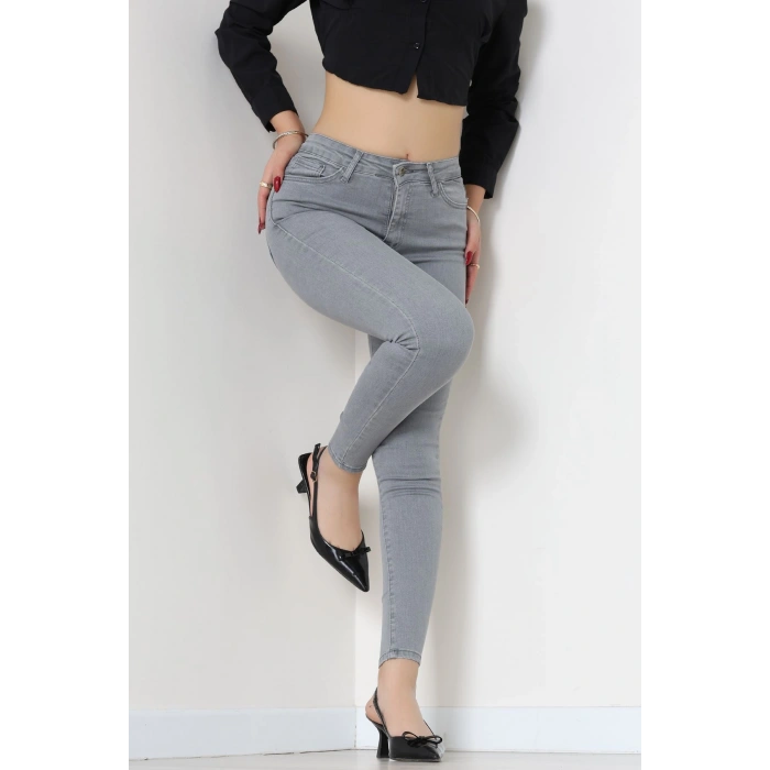 Dar Paça Kot Pantolon Gray1 - 42900.2128.