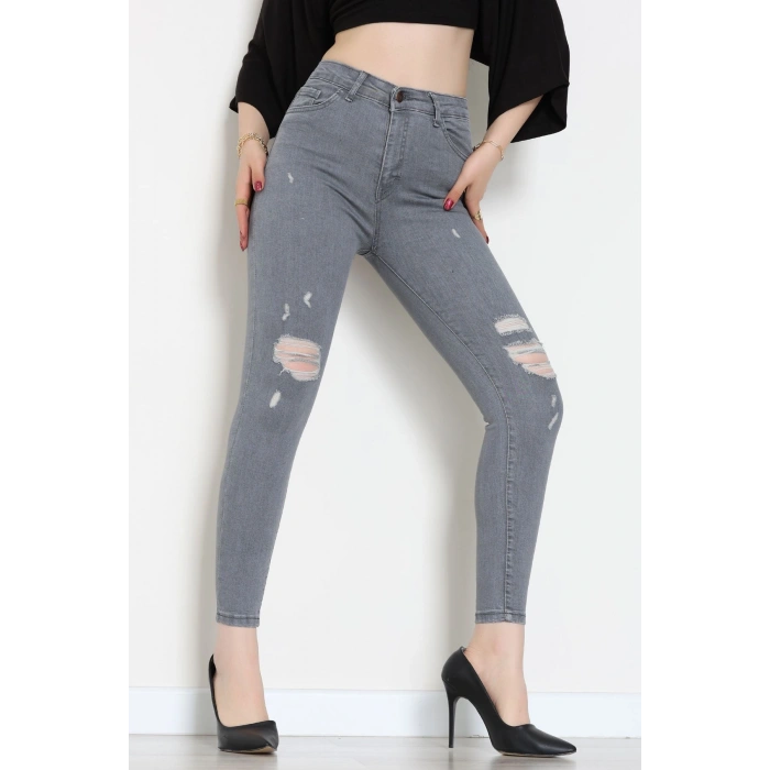 Dar Paça Kot Pantolon Gray1 - 42901.2128.