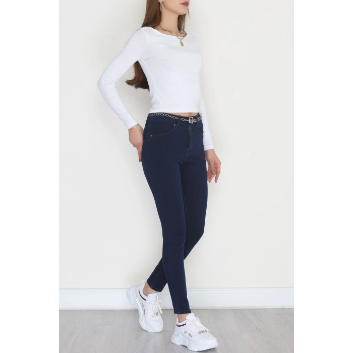 Dar Paça Kot Pantolon Lacivert - 31593.2112.