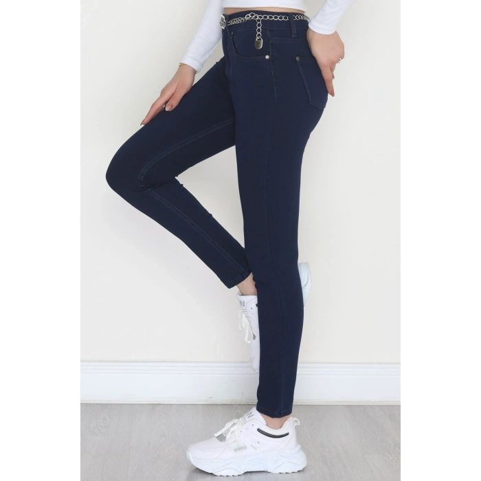 Dar Paça Kot Pantolon Lacivert - 31593.2112.