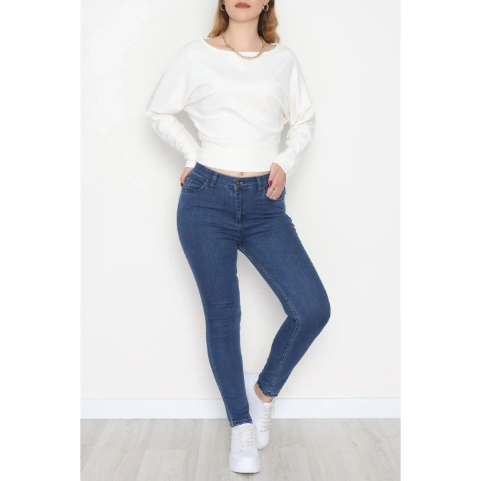 Dar Paça Kot Pantolon Mavi - 31593.2112.