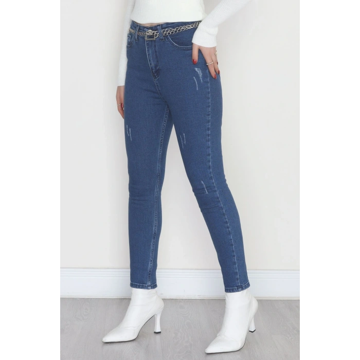 Dar Paça Kot Pantolon Mavi - 31596.2112.