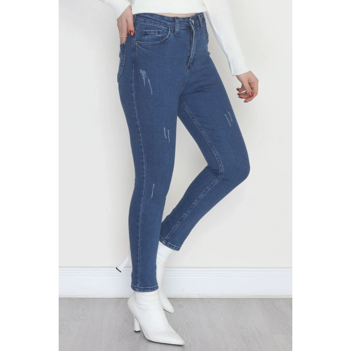 Dar Paça Kot Pantolon Mavi - 31596.2112.