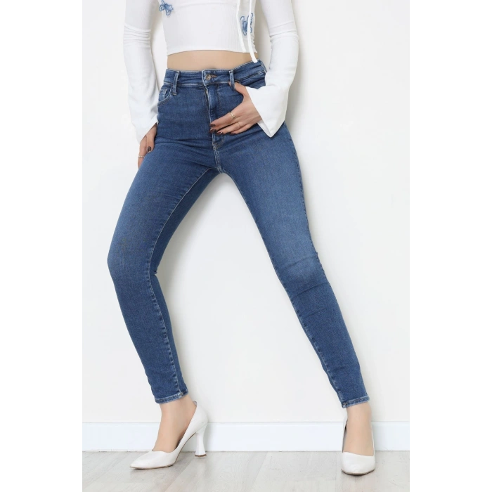 Dar Paça Kot Pantolon Mavi - 31896.1904.