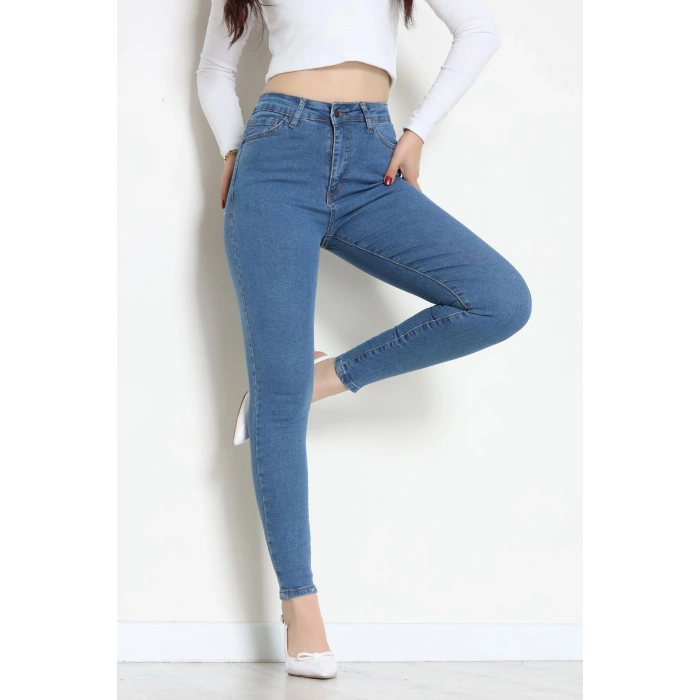 Dar Paça Kot Pantolon Mavi1 - 42901.2128.