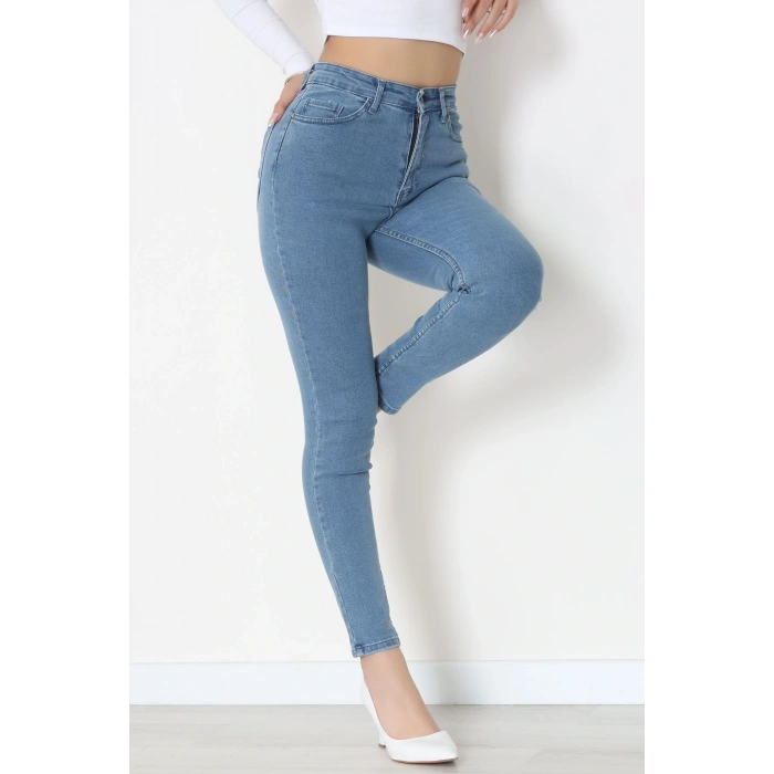 Dar Paça Kot Pantolon Mavi3 - 31593.2112.