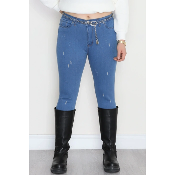 Dar Paça Kot Pantolon Mavi5 - 42683.1836.