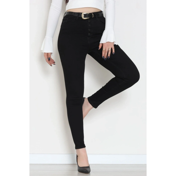 Dar Paça Kot Pantolon Siyah - 42704.2121.