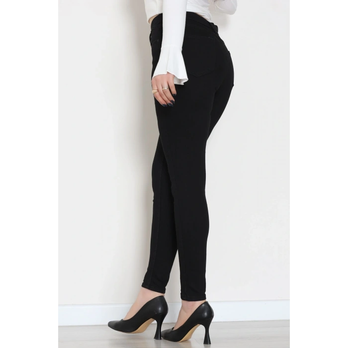 Dar Paça Kot Pantolon Siyah - 42704.2121.