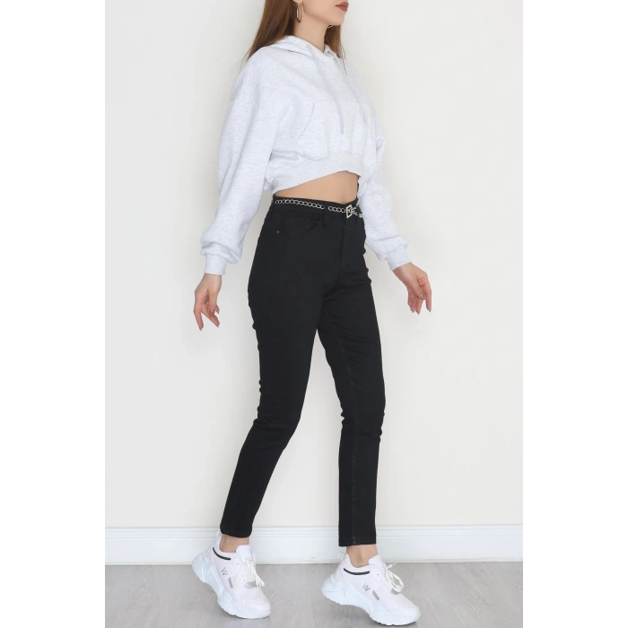 Dar Paça Kot Pantolon Siyah1 - 31593.2112.