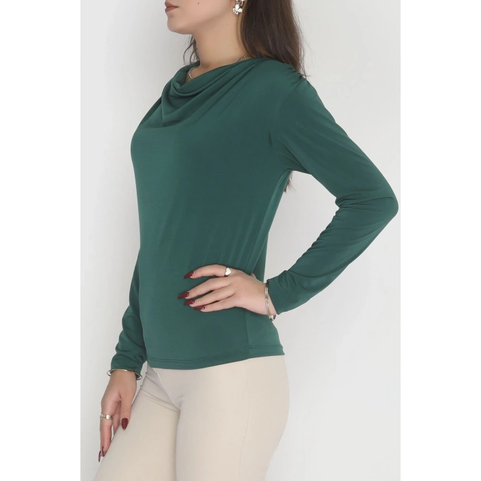 Degaje Yaka Sandy Bluz Yeşil - 70688.1949.