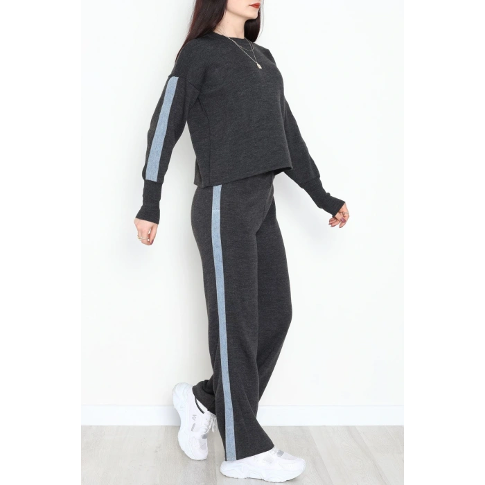 Denim Detay Triko Takım Antrasit - 51087.1765.