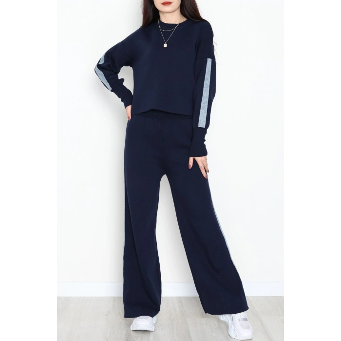 Denim Detay Triko Takım Lacivert - 51087.1765.