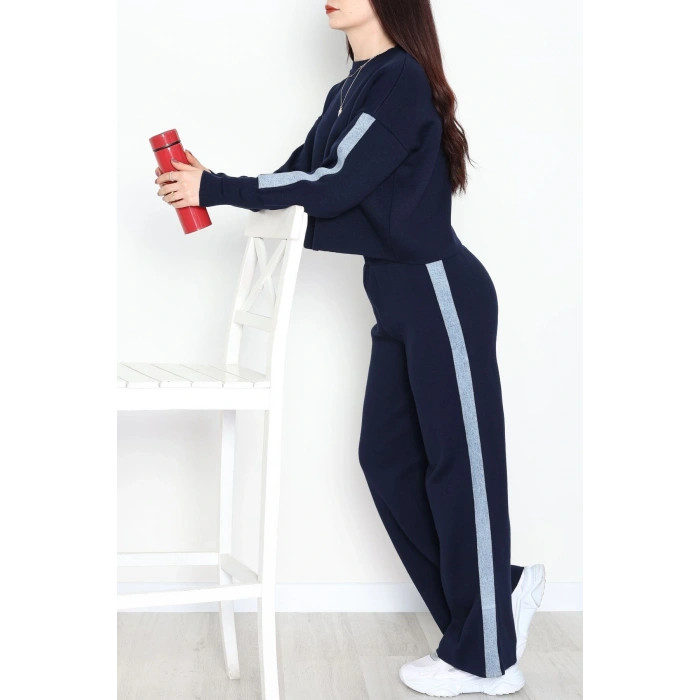 Denim Detay Triko Takım Lacivert - 51087.1765.