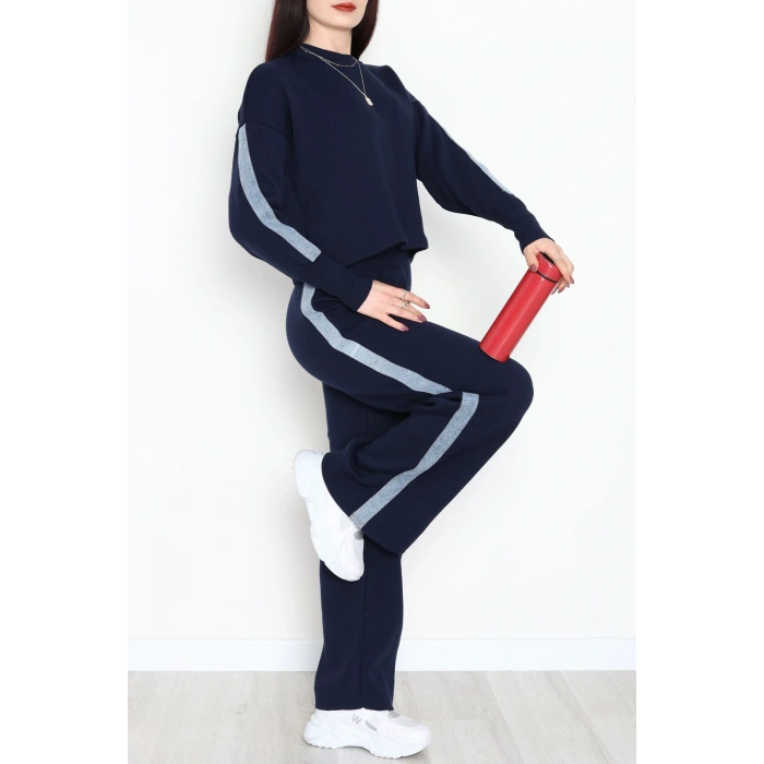 Denim Detay Triko Takım Lacivert - 51087.1765.