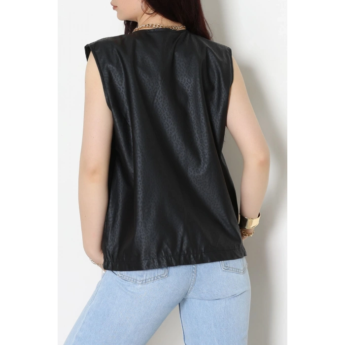 Deri Yelek Siyah - 8736.2126.