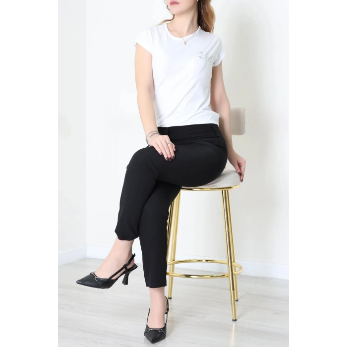 Desenli Bluz Beyaz - 43999.599.