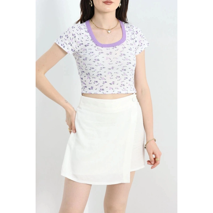 Desenli Body Mor - 22557.1723.
