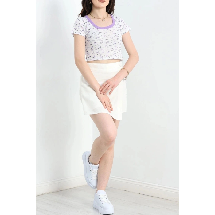 Desenli Body Mor - 22557.1723.