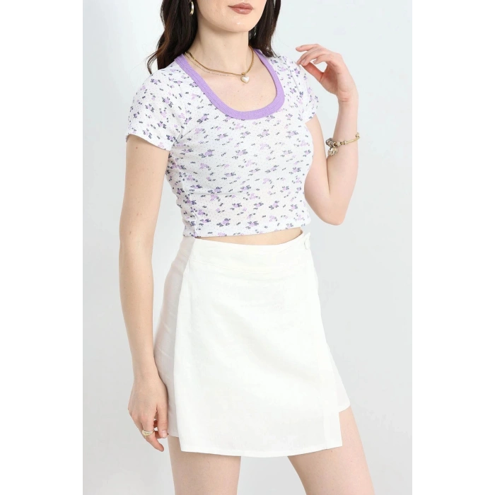 Desenli Body Mor - 22557.1723.