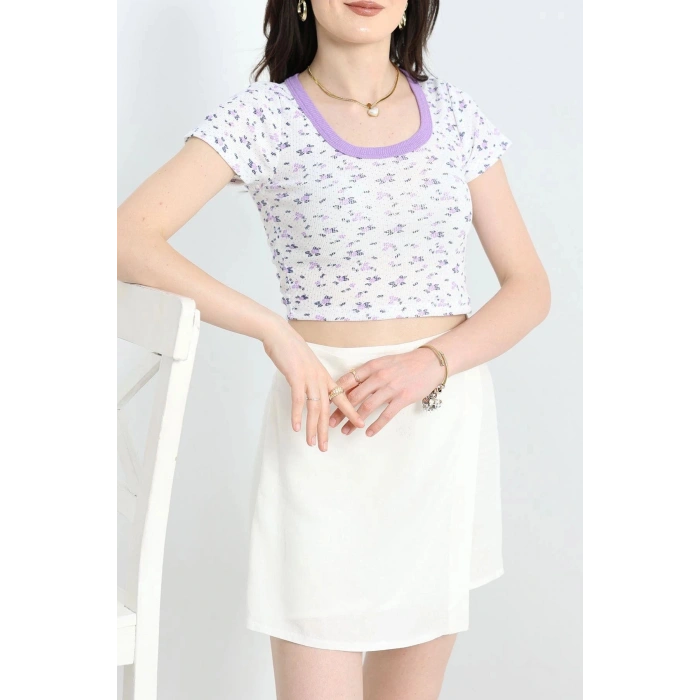 Desenli Body Mor - 22557.1723.