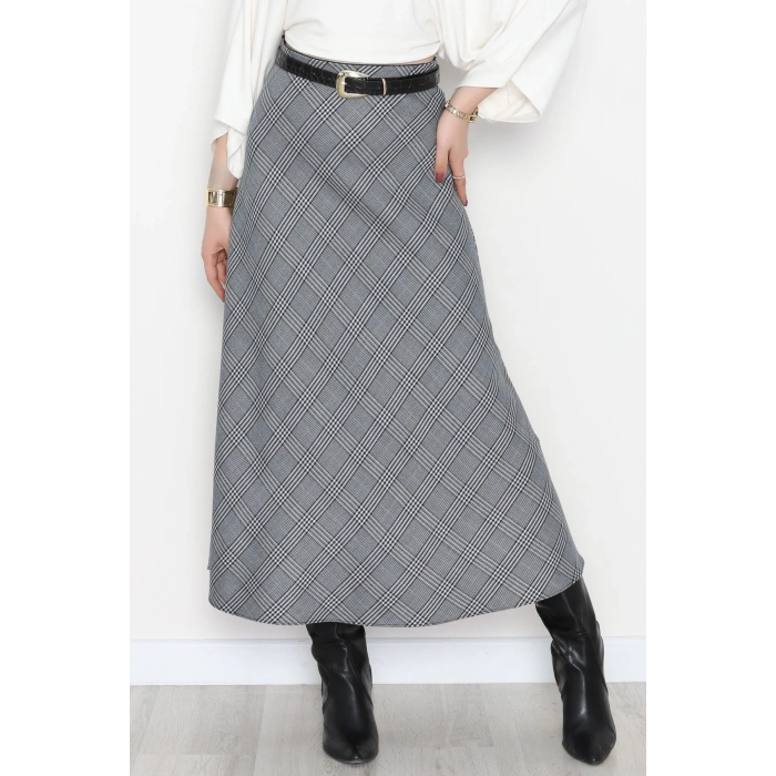 Desenli Çan Etek Gri - 51020.1779.